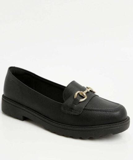 Mocassim Modare Feminino Tratorado Fivela Dourada Ultraconforto – Preto, 34