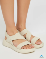 Sandália Comfortflex Feminina Flatform Tiras Elásticas Conforto Original - Imagem 6
