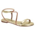 Sandália  Rasteira Feminina Vizzano  Flat Tiras Strass Metalizada Conforto - Imagem 7