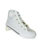 Tenis Feminino Botinha Moleca Branco Cano Alto Confortavel Original - Imagem 4