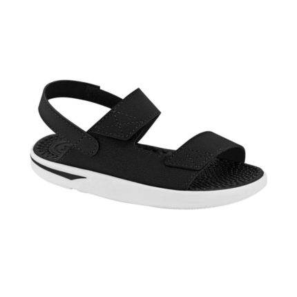 Sandália Molekinho Infantil Menino Papete Velcro Conforto Original – Preto, 27