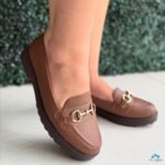 Mocassim Modare Feminino Tratorado Fivela Dourada Ultraconforto - Imagem 6