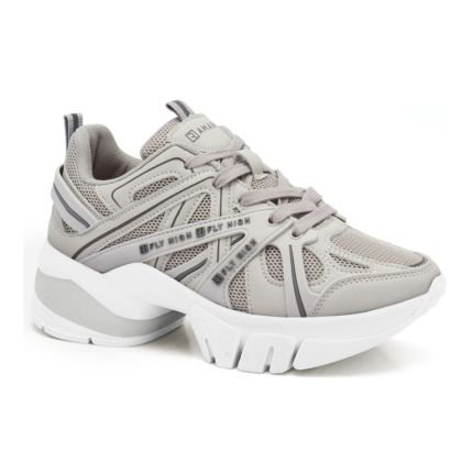 Tênis Ramarim Feminino Chunky Plataforma Esportivo Conforto Original – Gelo, 34