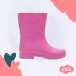 Bota Galocha Infantil Feminina Baby Chic Laço Glitter Conforto - Imagem 2