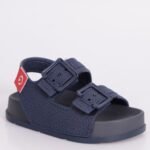 Sandália Masculina Cartago Infantil Milão II Slide Tiras Fivela Casual Conforto - Imagem 7