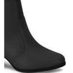 Bota Feminina Modare Ultraconforto Cano Baixo Salto Bloco Preta Lisa Ziper - Imagem 3