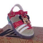 Sandalia Infantil Menina Minnie Vermelha LED Kids Papete - Imagem 5