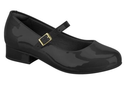 Sapato Molekinha Infantil Menina Boneca Festa Dourado Conforto – Preto Verniz, 28