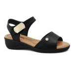 Sandália Comfortflex Feminina Anabela Médio Conforto Original