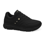 Tênis Comfortflex Feminino Casual Conforto Detalhe Dourado Original