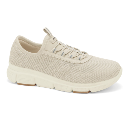 Tênis Comfortflex Feminino Slip On Conforto Leveza Original – Creme, 34