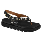 Sandália Vizzano Feminina Flatform Strass Brilho Tira Dedo Conforto - Imagem 3