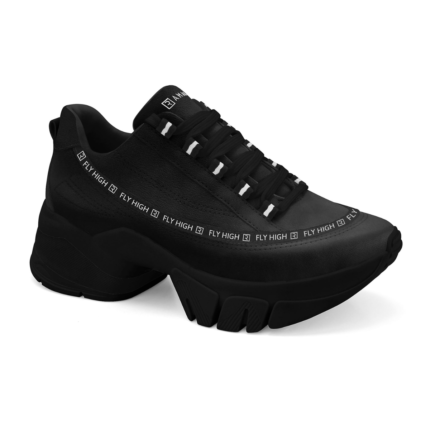 Tênis Ramarim Feminino Chunky Plataforma Fly High Conforto Original – Preto, 34