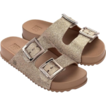 Chinelo Slide Zaxy Feminino Glitter Fivelas Conforto Original Leve - Imagem 2