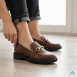 Sapato Mocassim Beira Rio Feminino Tratorado Metalizado Conforto Original - Imagem 5