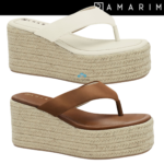 Tamanco Ramarim Feminino Plataforma Anabela Corda Espadrille Conforto