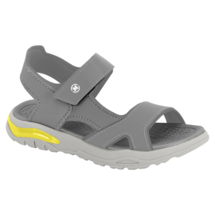 Sandália Molekinho Infantil Menino Papete Velcro Conforto Original – Cinza, 27