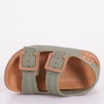 Sandália Masculina Cartago Infantil Milão II Slide Tiras Fivela Casual Conforto - Imagem 5
