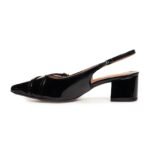 Sapato Feminino Vizzano Slingback Verniz Bico Fino - Imagem 4
