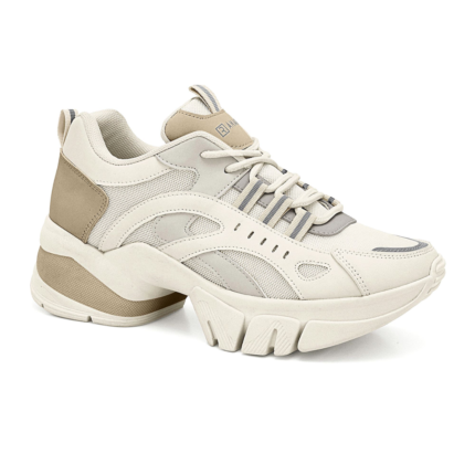 Tênis Feminino Ramarim Casual Conforto Esportivo Cores Claras – Ouro Natural, 34