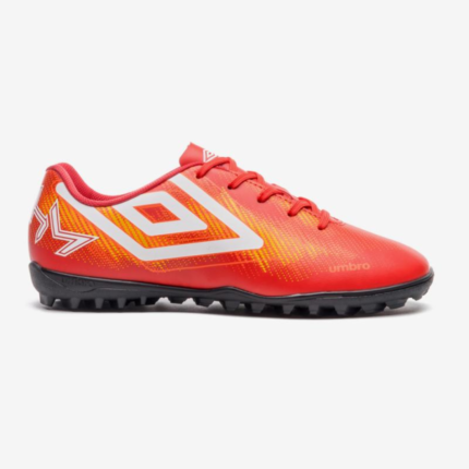 Chuteira Umbro Society Masculina Heatmap Campo Sintético Conforto Original – Vermelho/ Laranja, 37