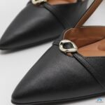 Scarpin  Feminino Vizzano Salto Fino Fivela Dourada - Imagem 5
