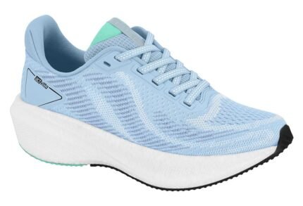 Tênis Feminino Actvitta Plataforma Conforto Caminhada Academia Original – Azul Branco, 34