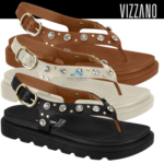 Sandália Vizzano Feminina Flatform Strass Brilho Tira Dedo Conforto - Imagem 10