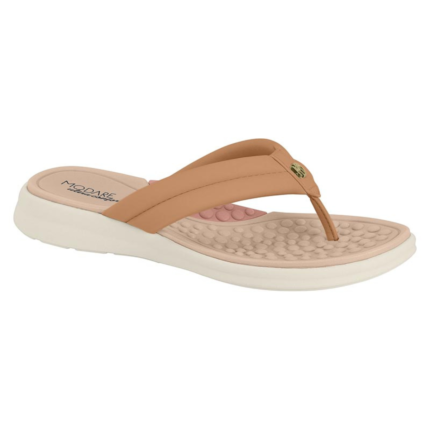 Chinelo Modare Feminino Ortopédico Anabela Ultra Conforto Original – Nude, 34