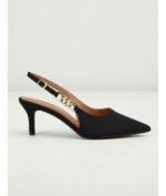 Scarpin Vizzano Feminino Slingback Bico Fino Salto Corrente Original - Imagem 7