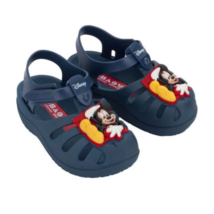 Sandália Grendene Kids Infantil Mickey Minnie Babuche Aranha Conforto – AZUL ESCURO, 17/18