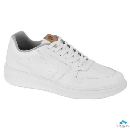 Tênis Masculino BR Sport Casual Confortável Minimalista Versátil – Branco 99, 37