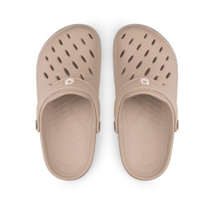 Chinelo Babuche Feminino Star BoaOnda Amortecimento Ultraconforto Clog Trabalho Lancamento – Rose Nude/Branco, 37
