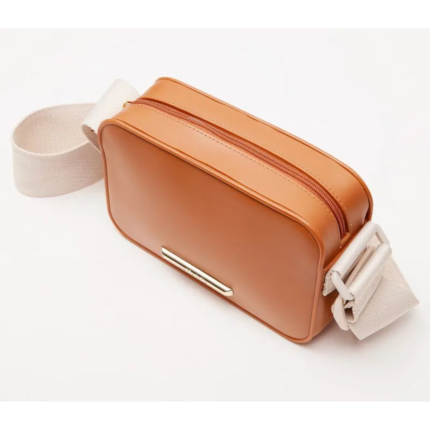 Bolsa Petite Jolie Feminina Pop Matte Tendência Logomania – Doce De Leite