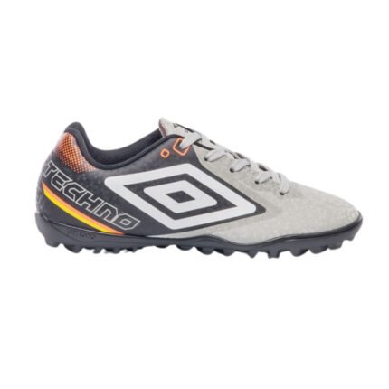 Chuteira Grama Sintética Society Umbro Masculino Techno II – Cinza Preto, 37