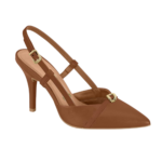 Scarpin  Feminino Vizzano Salto Fino Fivela Dourada - Imagem 3
