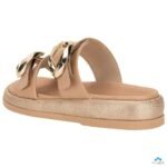 Chinelo Slide Ramarim Feminino Fivela Dourada Plataforma Conforto - Imagem 8