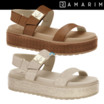 Sandália Ramarim Feminina Plataforma Flatform Conforto Brilho - Imagem 7