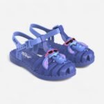 Sandália Grendene Kids Infantil Feminino Stitch Disney Glitter Confortável - Imagem 5