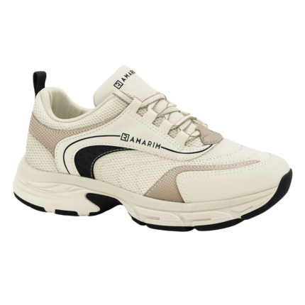 Tênis Ramarim Feminino Plataforma Chunky Casual Tratorado Conforto – COCONUT, 34