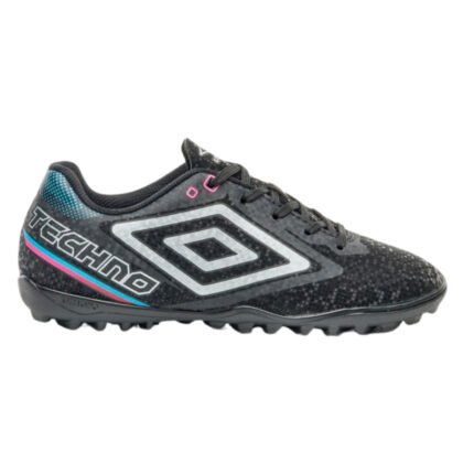 Chuteira Grama Sintética Society Umbro Masculino Techno II – Preto Cinza, 37
