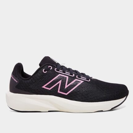 Tênis New Balance 413 V3 Feminino Esportivo Original – Preto/Rosa, 34
