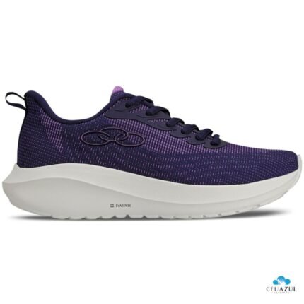 Tênis Feminino Olympikus Acqua Esportivo Treino Academia Original Conforto – Marinho/roxo, 34