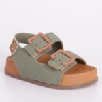 Sandália Masculina Cartago Infantil Milão II Slide Tiras Fivela Casual Conforto - Imagem 4