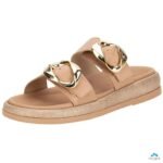 Chinelo Slide Ramarim Feminino Fivela Dourada Plataforma Conforto - Imagem 5