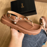 Sandália Vizzano Feminina Flatform Strass Brilho Tira Dedo Conforto - Imagem 8