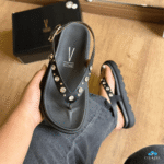 Sandália Vizzano Feminina Flatform Strass Brilho Tira Dedo Conforto - Imagem 4