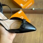 Sapato Beira Rio Feminino Salto Alto Fino Bico Laço Conforto Original - Imagem 5