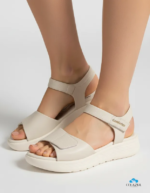 Sandália Comfortflex Feminina Flatform Velcro Ajustável Conforto Original - Imagem 6