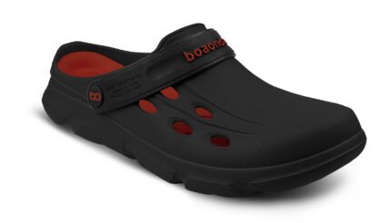 Chinelo Babuche Masculino Adventure Clog BoaOnda Trabalho Médico Conforto – Preto/Pitanga, 38